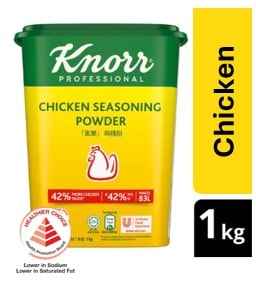 Knorr Chicken Seasoning Powder 1kg - A healthier choice option with no added preservatives, Knorr Chicken Seasoning Powder ensures that the umami taste served is of real value and quality.