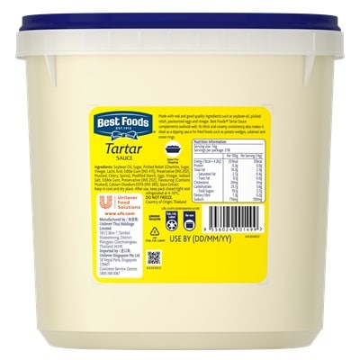 Best Foods Tartar Sauce 3L - 