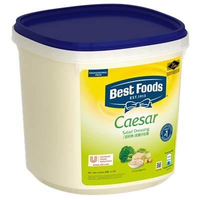 Best Foods Caesar Dressing 3L - Best Foods Caesar Dressing is made with real grated parmesan cheese to stay true to the authentic taste of this popular dressing.