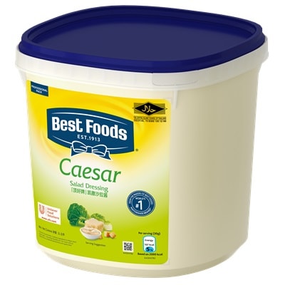 Best Foods Caesar Dressing 3L - Best Foods Caesar Dressing is made with real grated parmesan cheese to stay true to the authentic taste of this popular dressing.